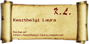 Keszthelyi Laura névjegykártya
