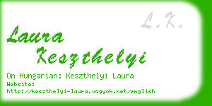 laura keszthelyi business card